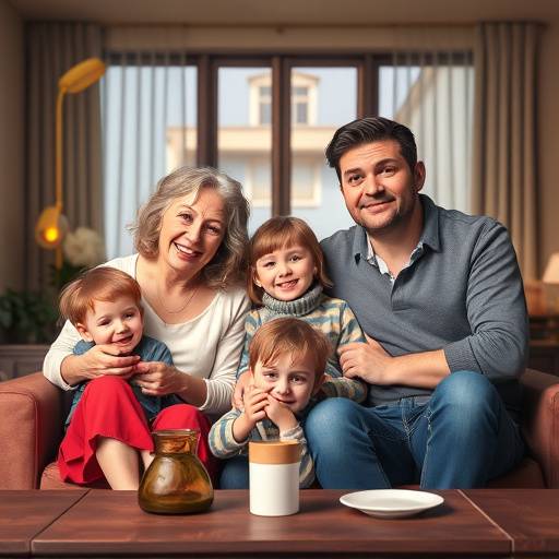 Affiche de 'Famille Nombreuse, Famille Heureuse ?', une comédie familiale moderne et réaliste.